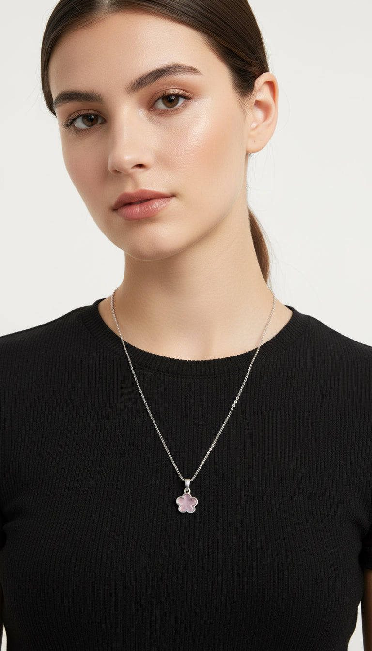 Set de trébol en lila