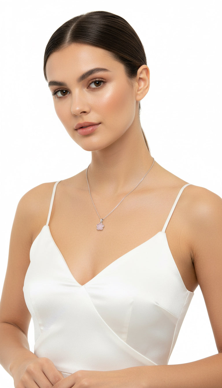 Set de trébol en lila