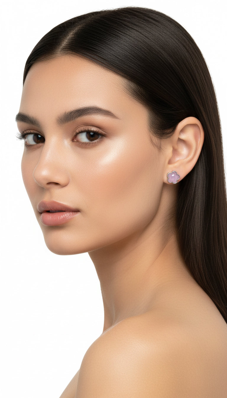 Set de trébol en lila