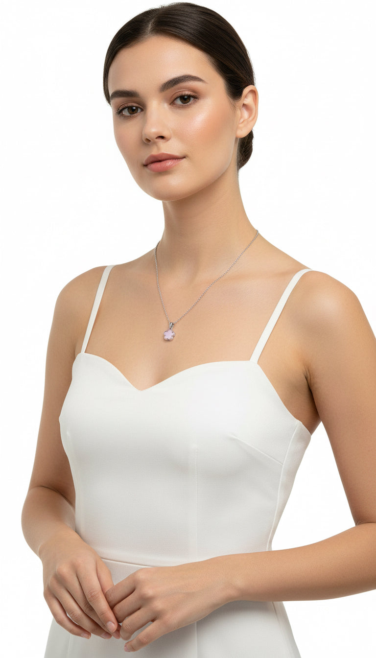 Set de trébol en lila