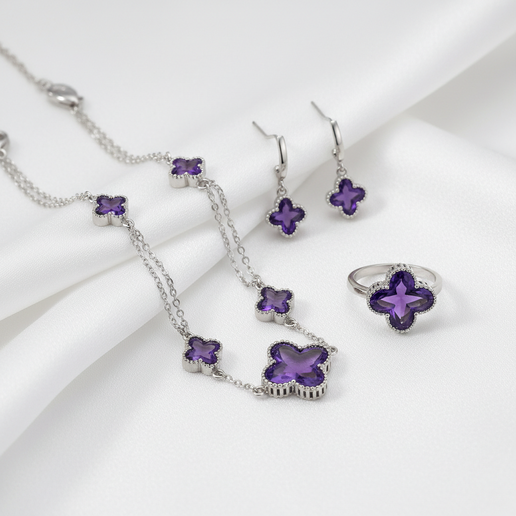 Set de trébol en lila mejorado